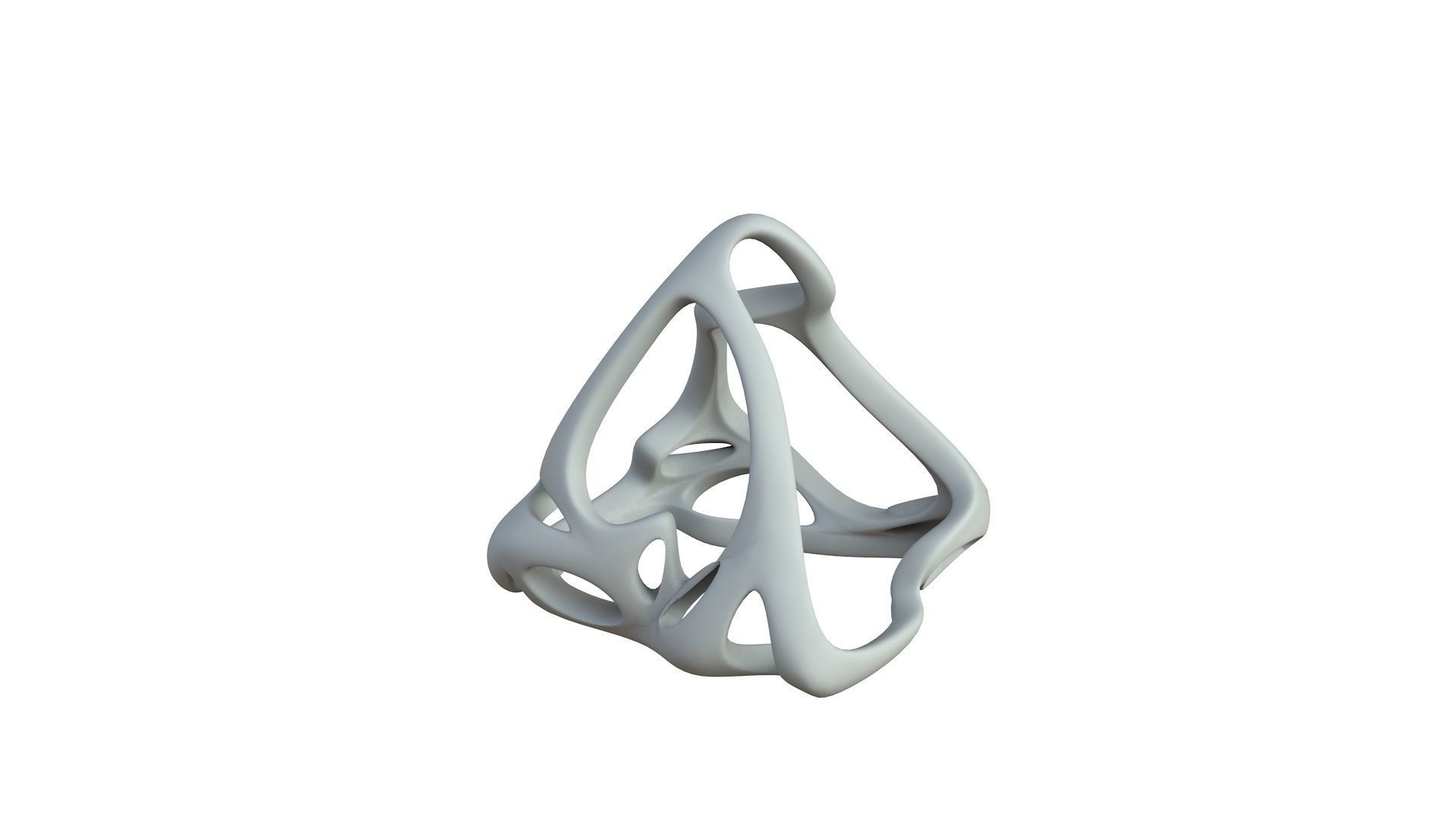 SciFi Cube Object No 61939 Low Poly Shape Low-poly 3D model_4