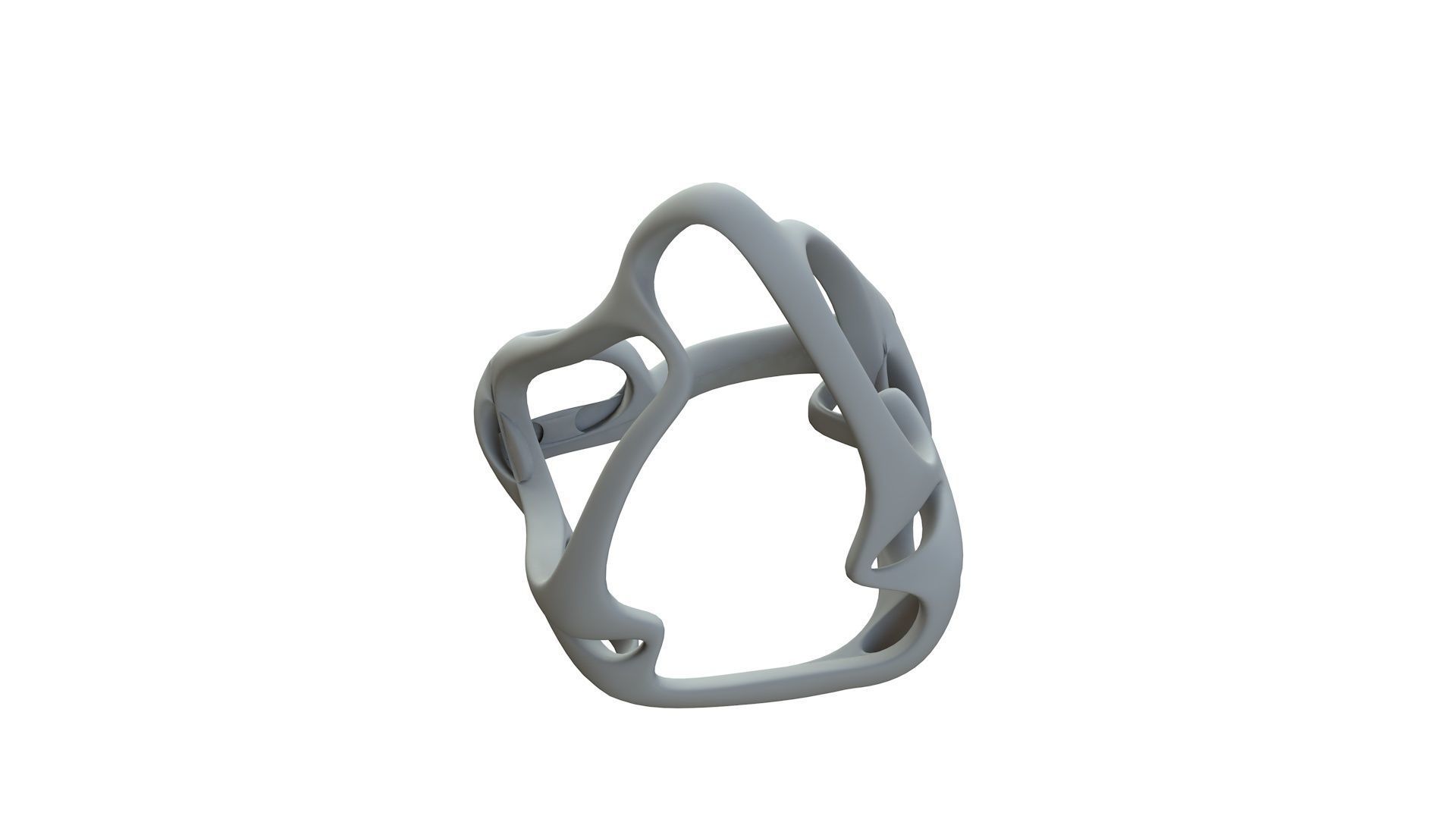 SciFi Cube Object No 61939 Low Poly Shape Low-poly 3D model_14