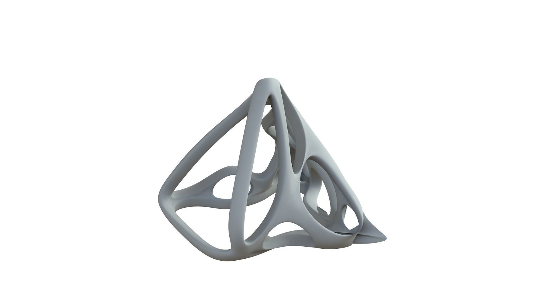 SciFi Cube Object No 61618 Low Poly Shape Low-poly 3D model_7