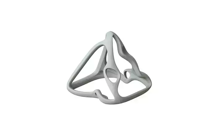 SciFi Cube Object No 61531 Low Poly Shape Low-poly 3D model
