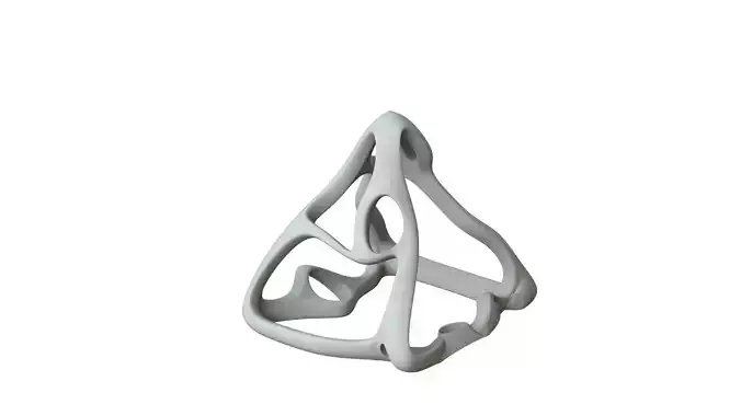 SciFi Cube Object No 61432 Low Poly Shape Low-poly 3D model