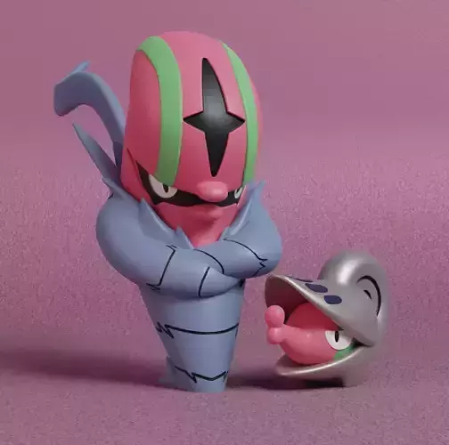 Pokemon - Shelmet and Accelgor  with 2 poses