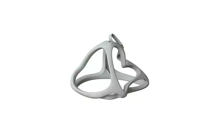 SciFi Cube Object No 59991 Low Poly Shape Low-poly 3D model
