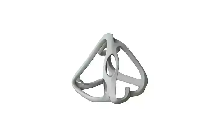 SciFi Cube Object No 59946 Low Poly Shape Low-poly 3D model