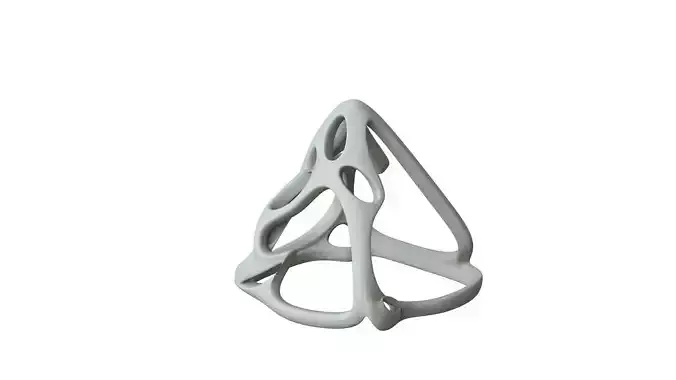 SciFi Cube Object No 59848 Low Poly Shape Low-poly 3D model