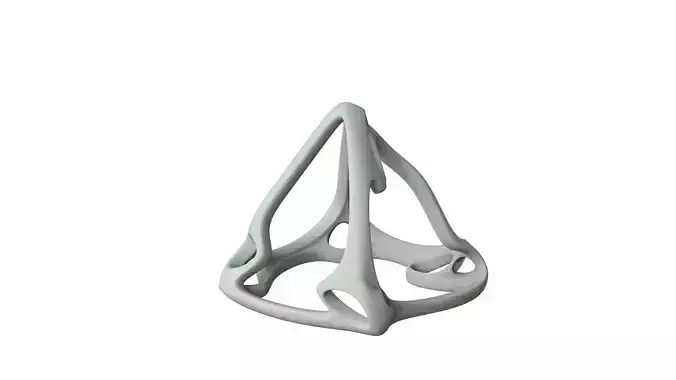 SciFi Cube Object No 59783 Low Poly Shape Low-poly 3D model