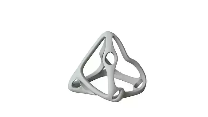 SciFi Cube Object No 59681 Low Poly Shape Low-poly 3D model