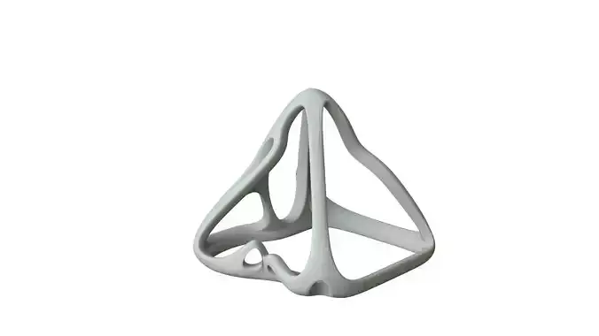 SciFi Cube Object No 59649 Low Poly Shape Low-poly 3D model