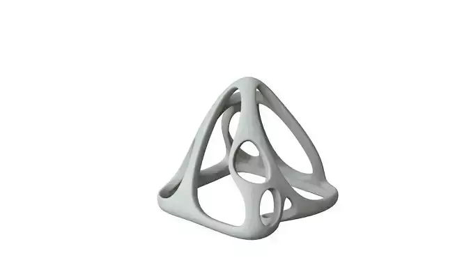 SciFi Cube Object No 59638 Low Poly Shape Low-poly 3D model