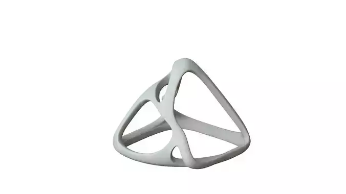 SciFi Cube Object No 59233 Low Poly Shape Low-poly 3D model