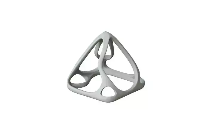 SciFi Cube Object No 59173 Low Poly Shape Low-poly 3D model