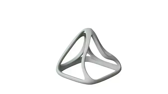 SciFi Cube Object No 59166 Low Poly Shape Low-poly 3D model