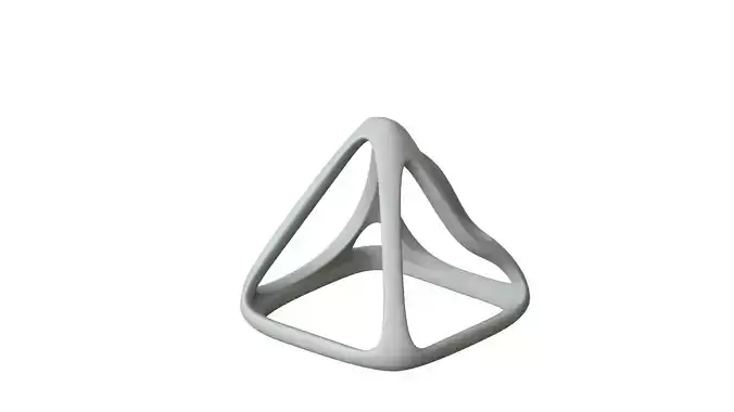 SciFi Cube Object No 58974 Low Poly Shape Low-poly 3D model