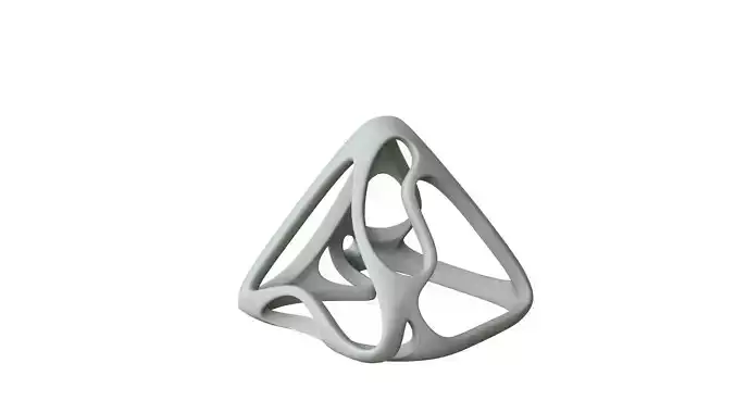 SciFi Cube Object No 58937 Low Poly Shape Low-poly 3D model