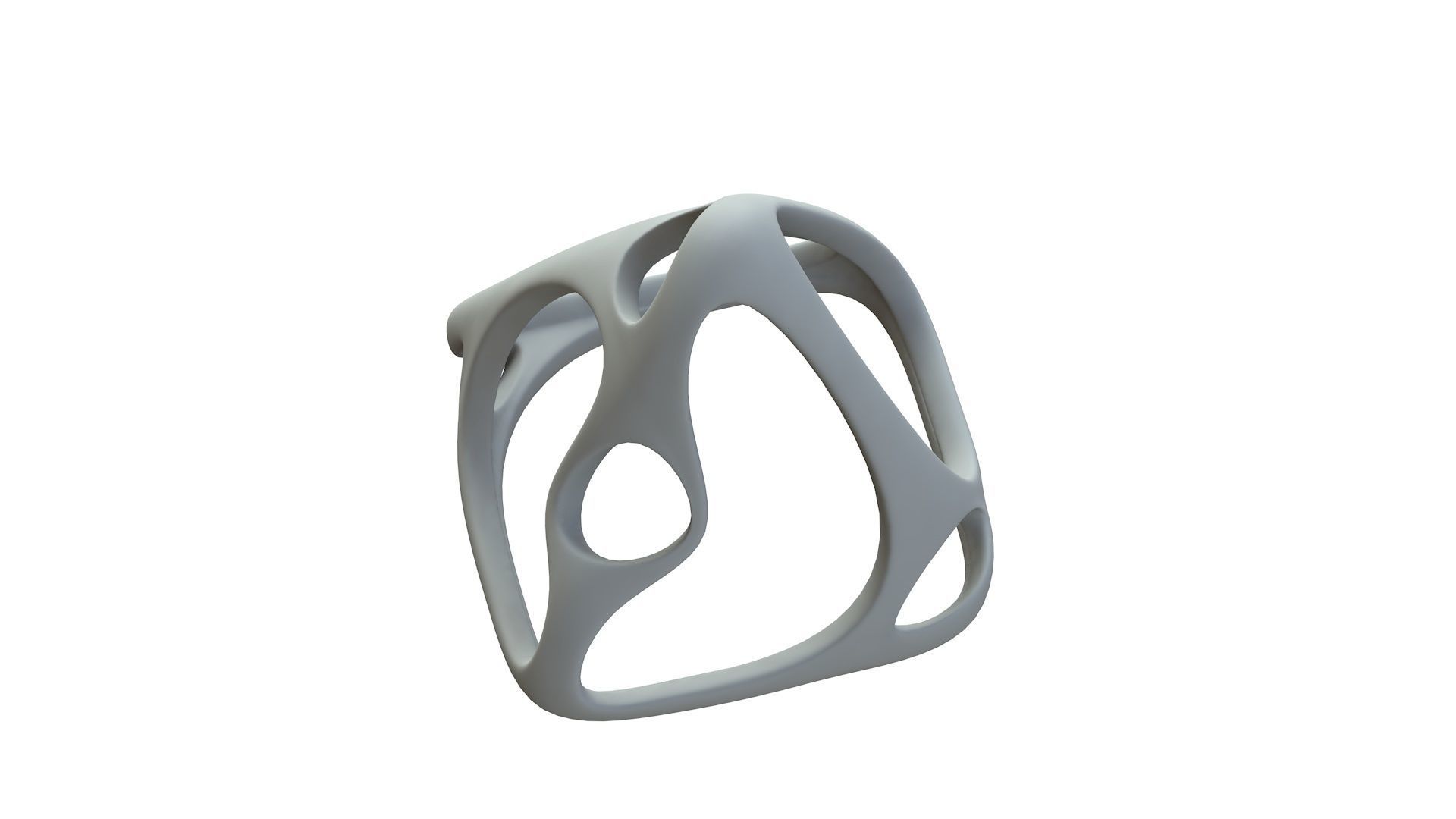 SciFi Cube Object No 58921 Low Poly Shape Low-poly 3D model_16