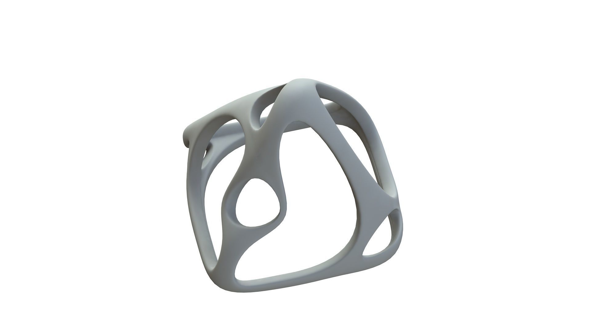 SciFi Cube Object No 58921 Low Poly Shape Low-poly 3D model_15