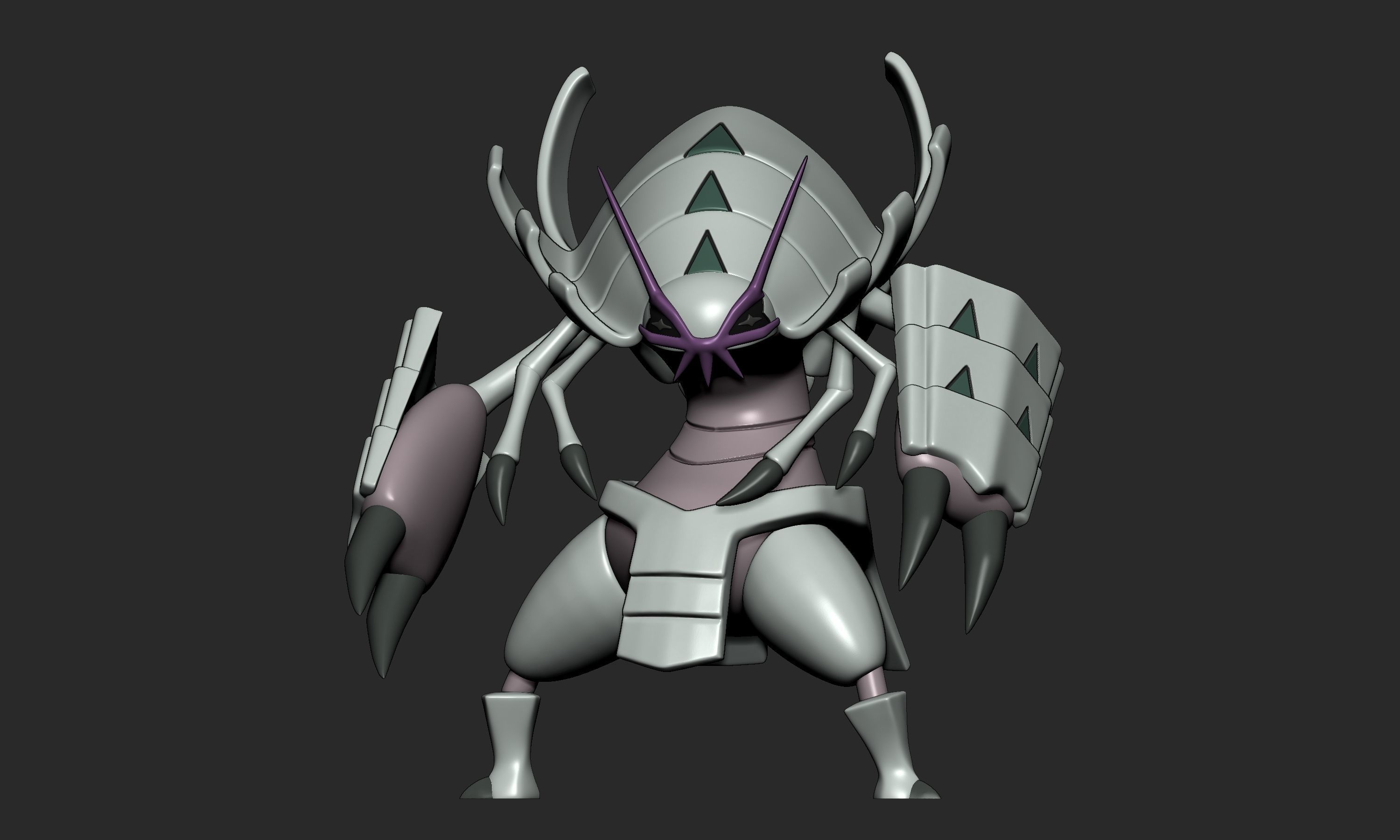 Pokemon - Wimpod and Golisopod with 2 poses 3D print model_11
