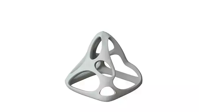 SciFi Cube Object No 58762 Low Poly Shape Low-poly 3D model