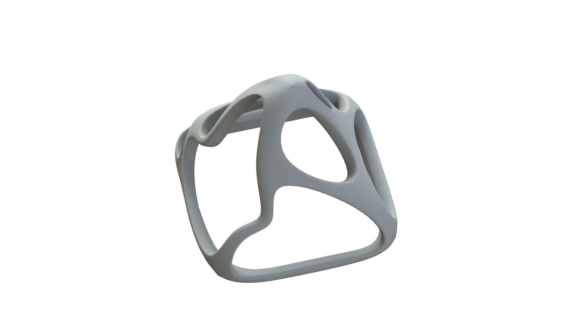 SciFi Cube Object No 58762 Low Poly Shape Low-poly 3D model_16