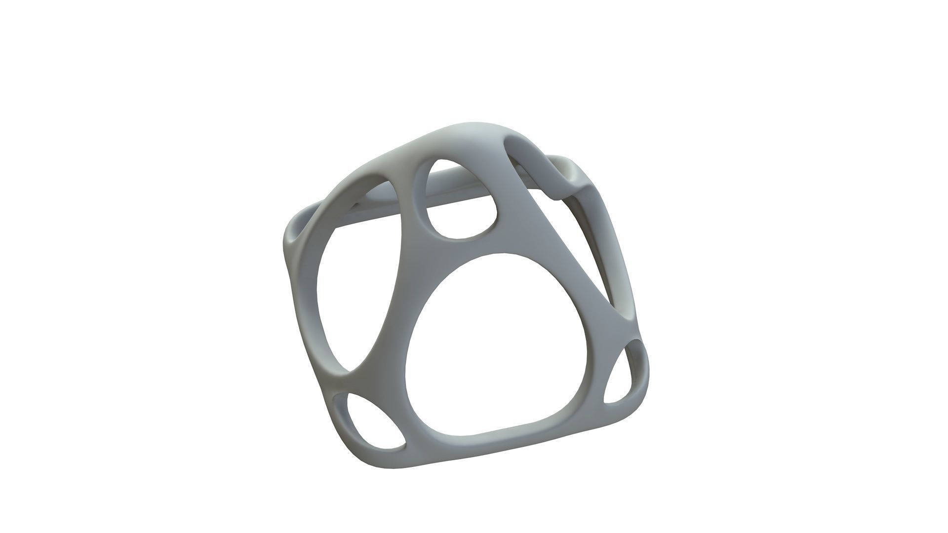 SciFi Cube Object No 58729 Low Poly Shape Low-poly 3D model_16