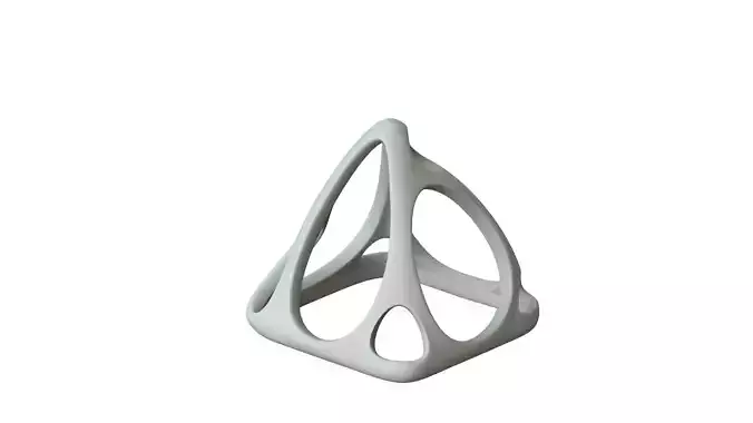 SciFi Cube Object No 58729 Low Poly Shape Low-poly 3D model