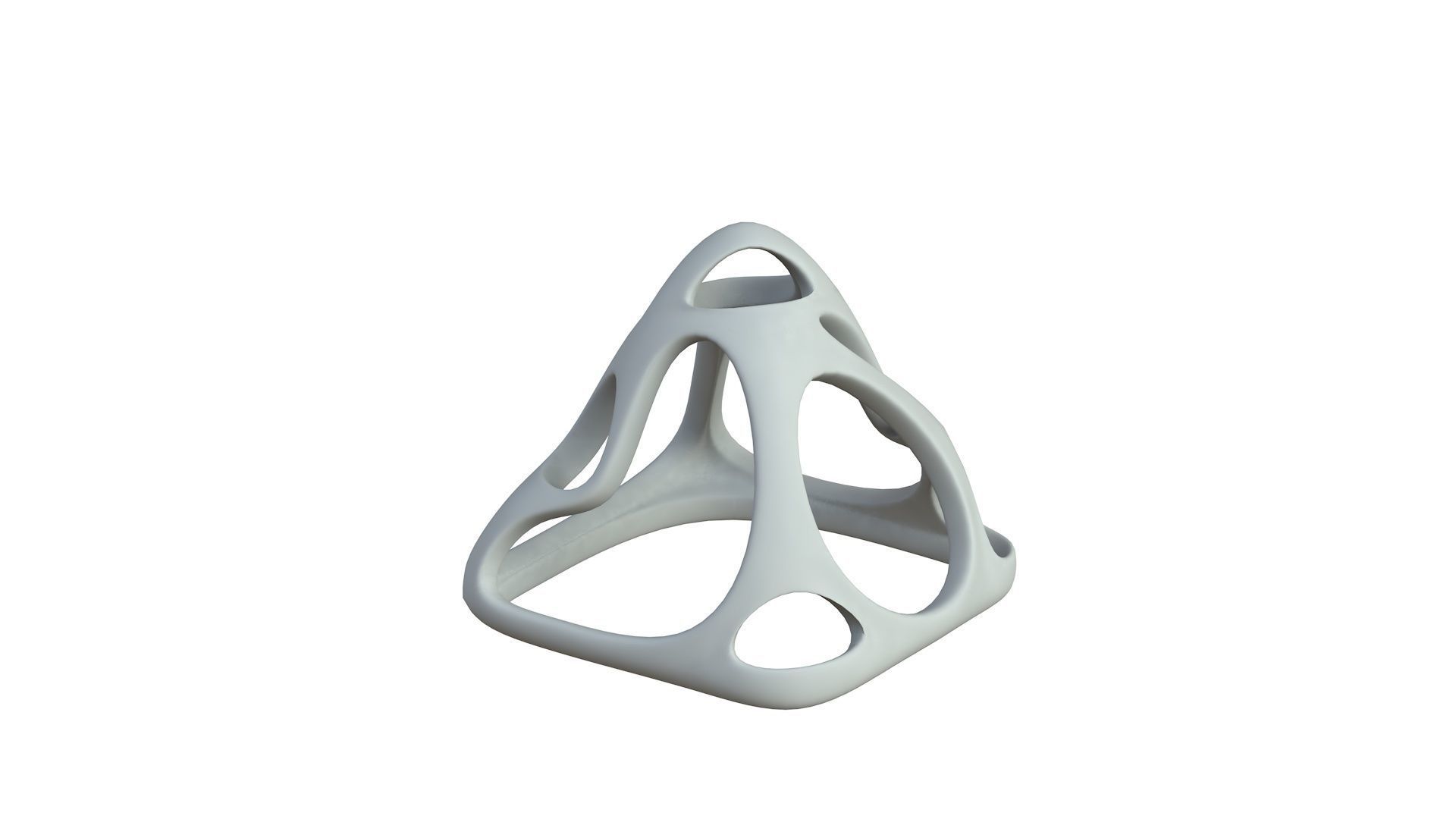 SciFi Cube Object No 58618 Low Poly Shape Low-poly 3D model_4