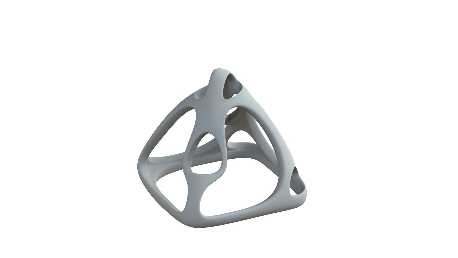 SciFi Cube Object No 58618 Low Poly Shape Low-poly 3D model_7