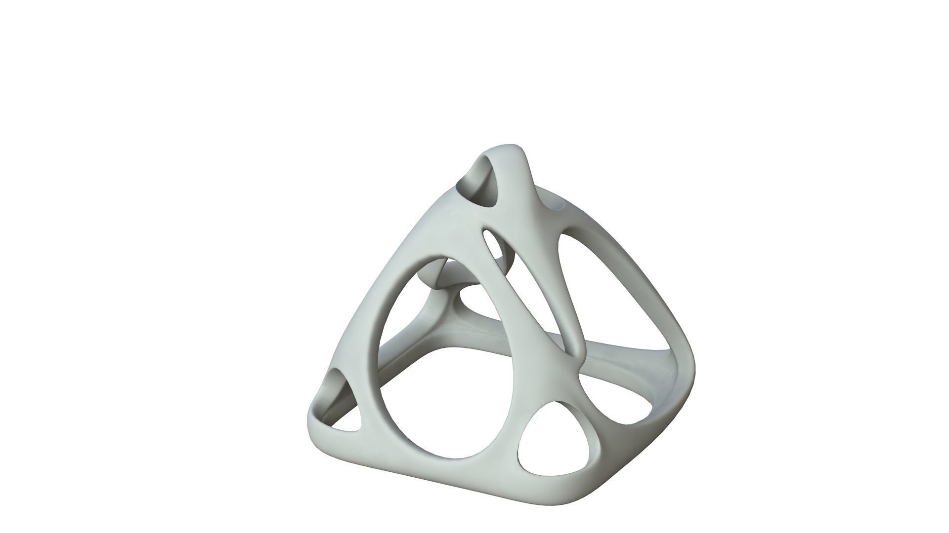 SciFi Cube Object No 58618 Low Poly Shape Low-poly 3D model_1