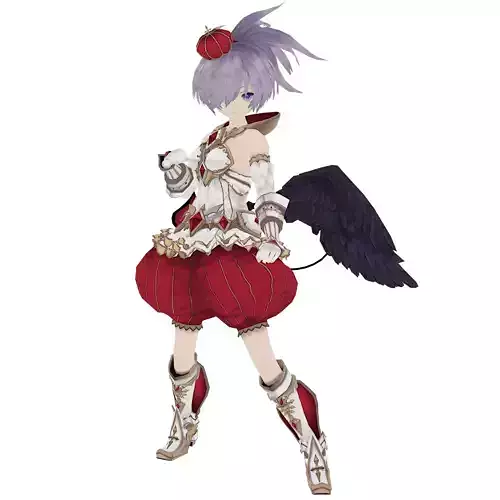 3d cartoon character Kokoro Fudoji