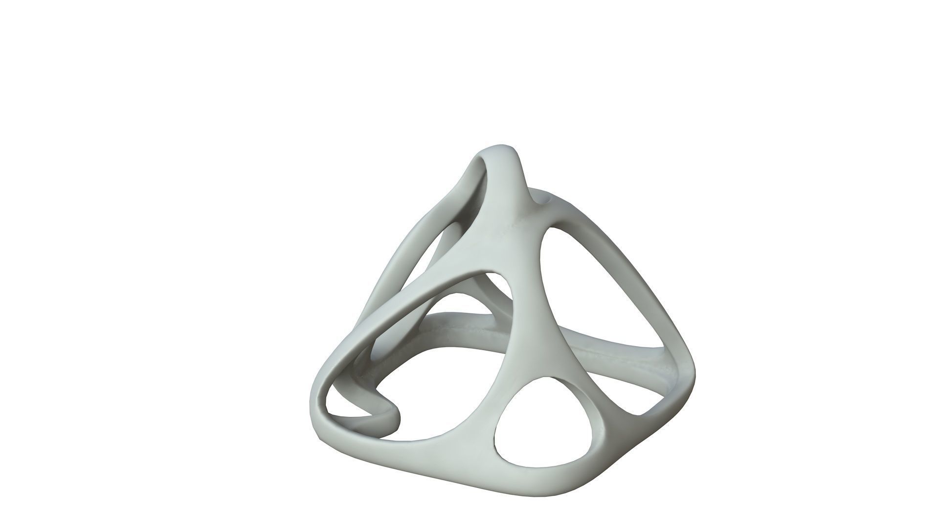 SciFi Cube Object No 58537 Low Poly Shape Low-poly 3D model_1