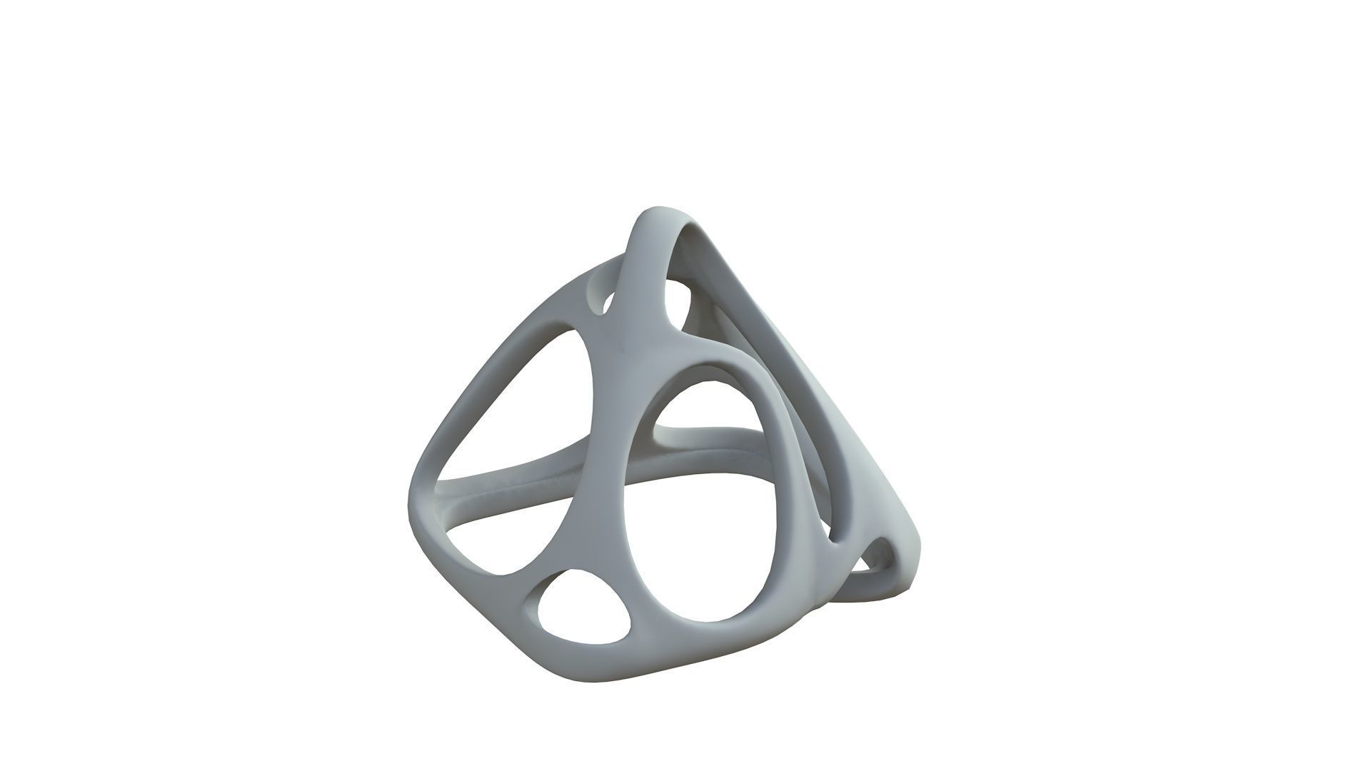 SciFi Cube Object No 58537 Low Poly Shape Low-poly 3D model_7