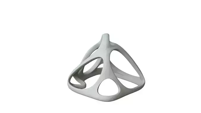 SciFi Cube Object No 58537 Low Poly Shape Low-poly 3D model