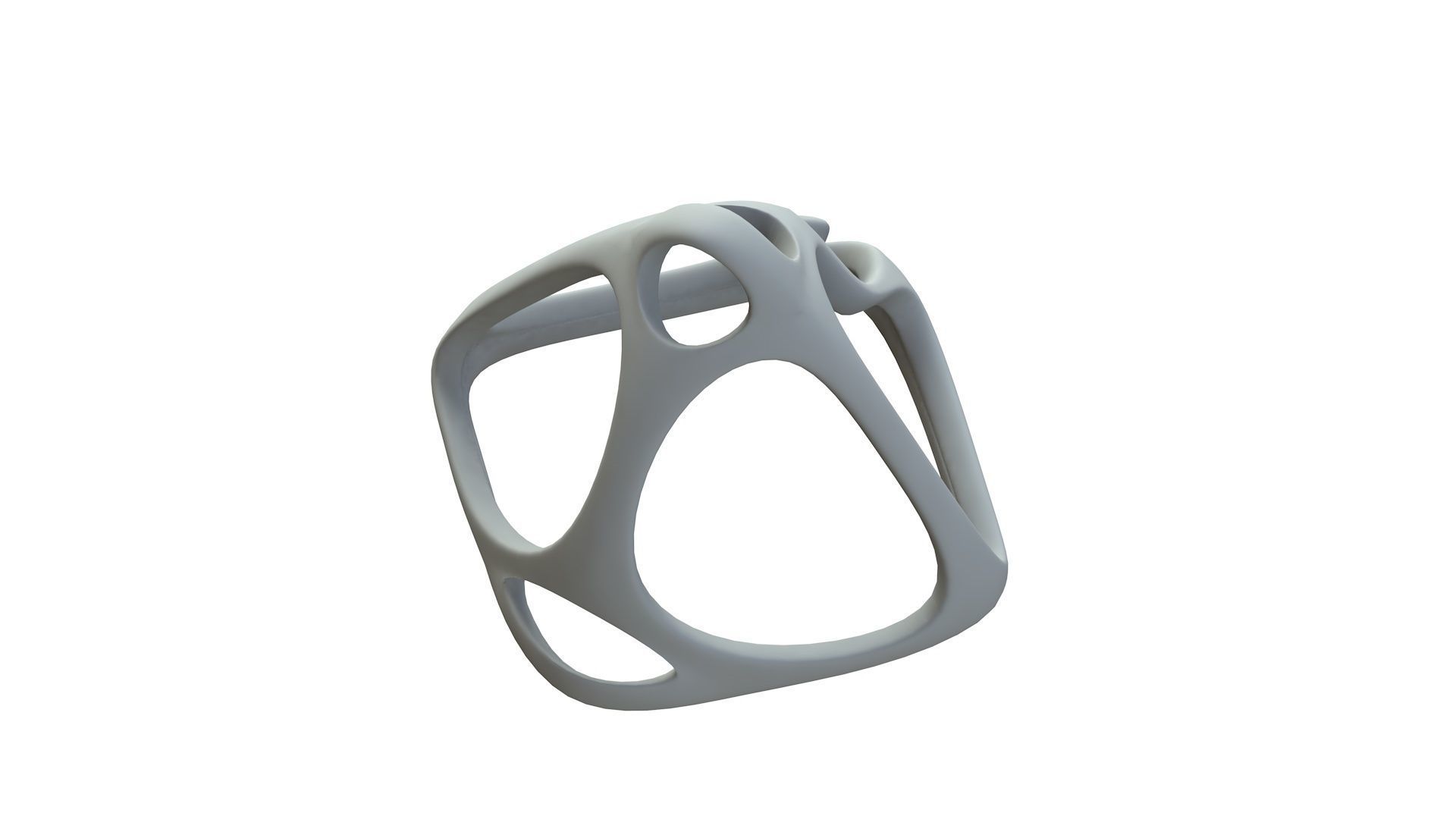 SciFi Cube Object No 58463 Low Poly Shape Low-poly 3D model_17