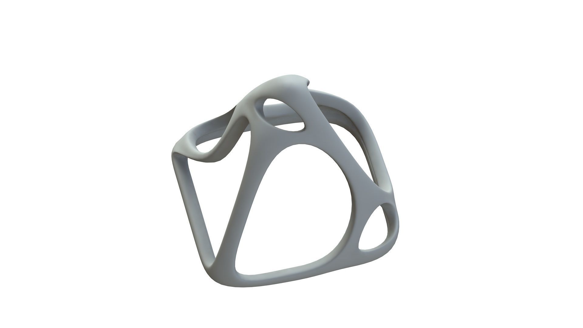 SciFi Cube Object No 58442 Low Poly Shape Low-poly 3D model_16