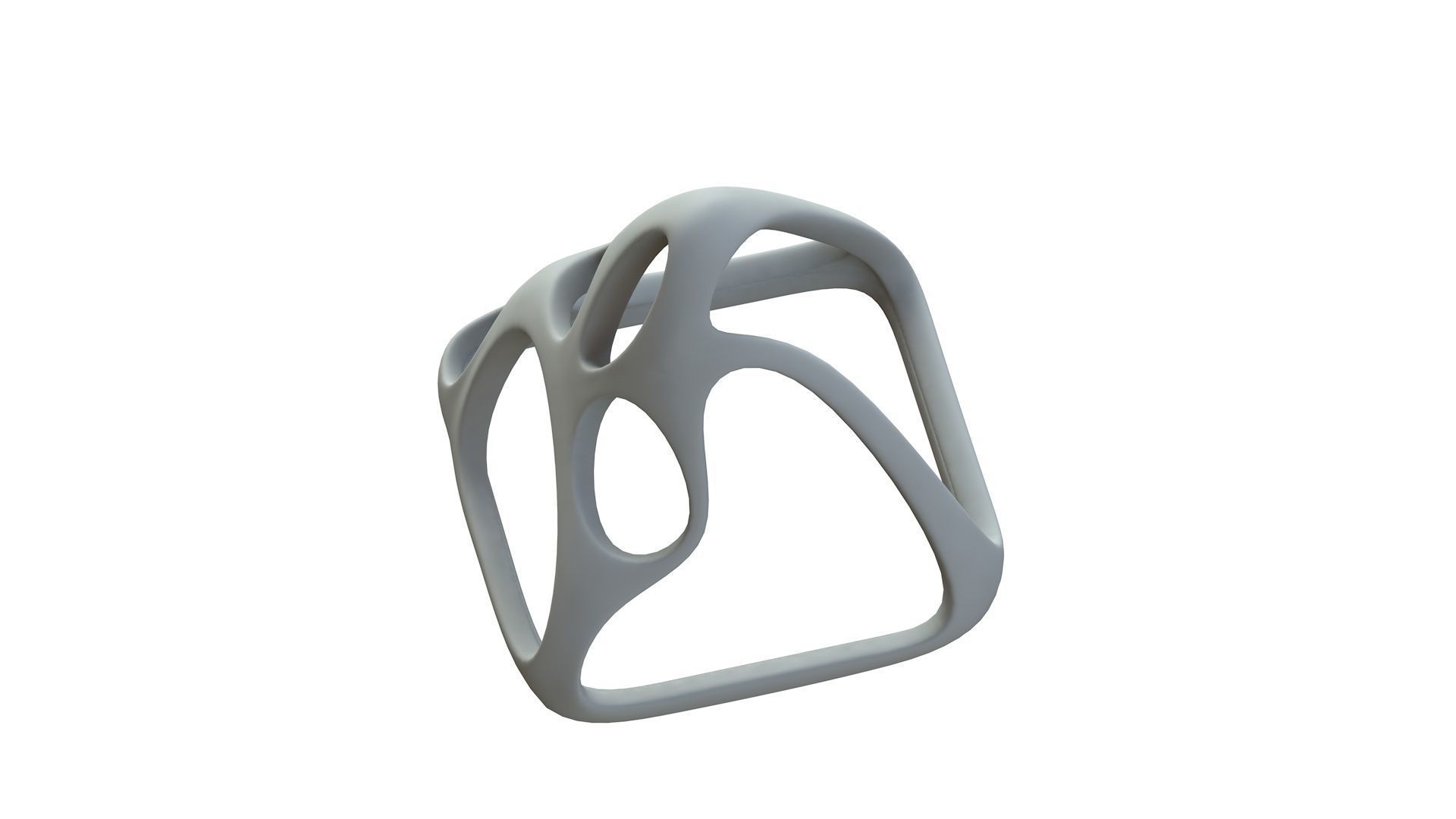 SciFi Cube Object No 58432 Low Poly Shape Low-poly 3D model_16