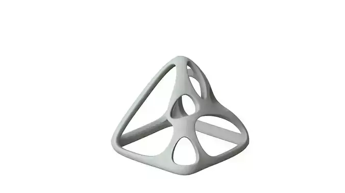 SciFi Cube Object No 58432 Low Poly Shape Low-poly 3D model