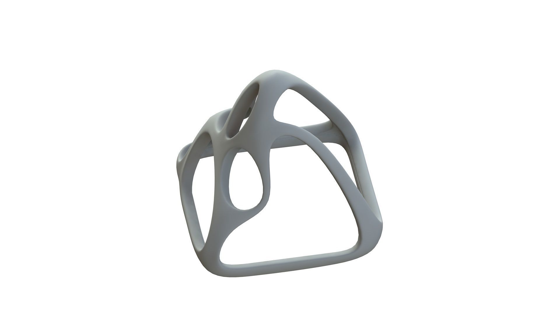 SciFi Cube Object No 58432 Low Poly Shape Low-poly 3D model_14