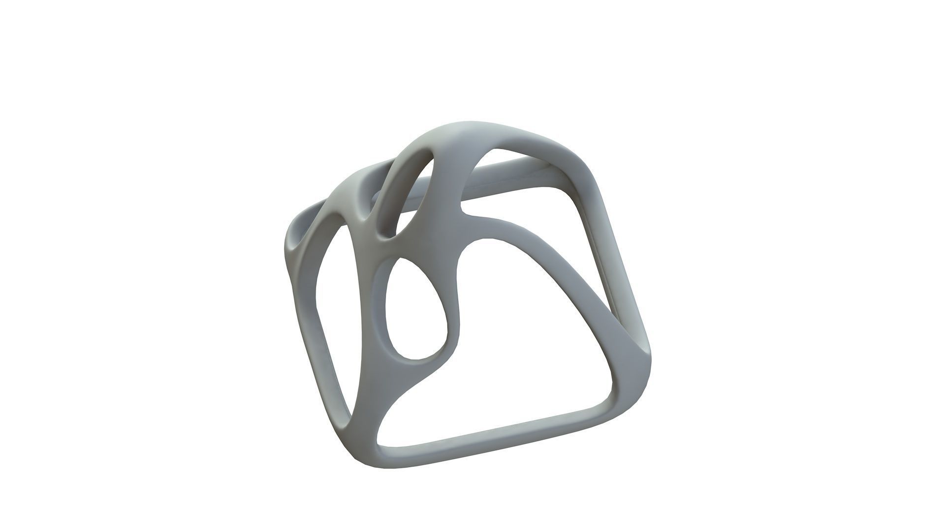 SciFi Cube Object No 58432 Low Poly Shape Low-poly 3D model_17