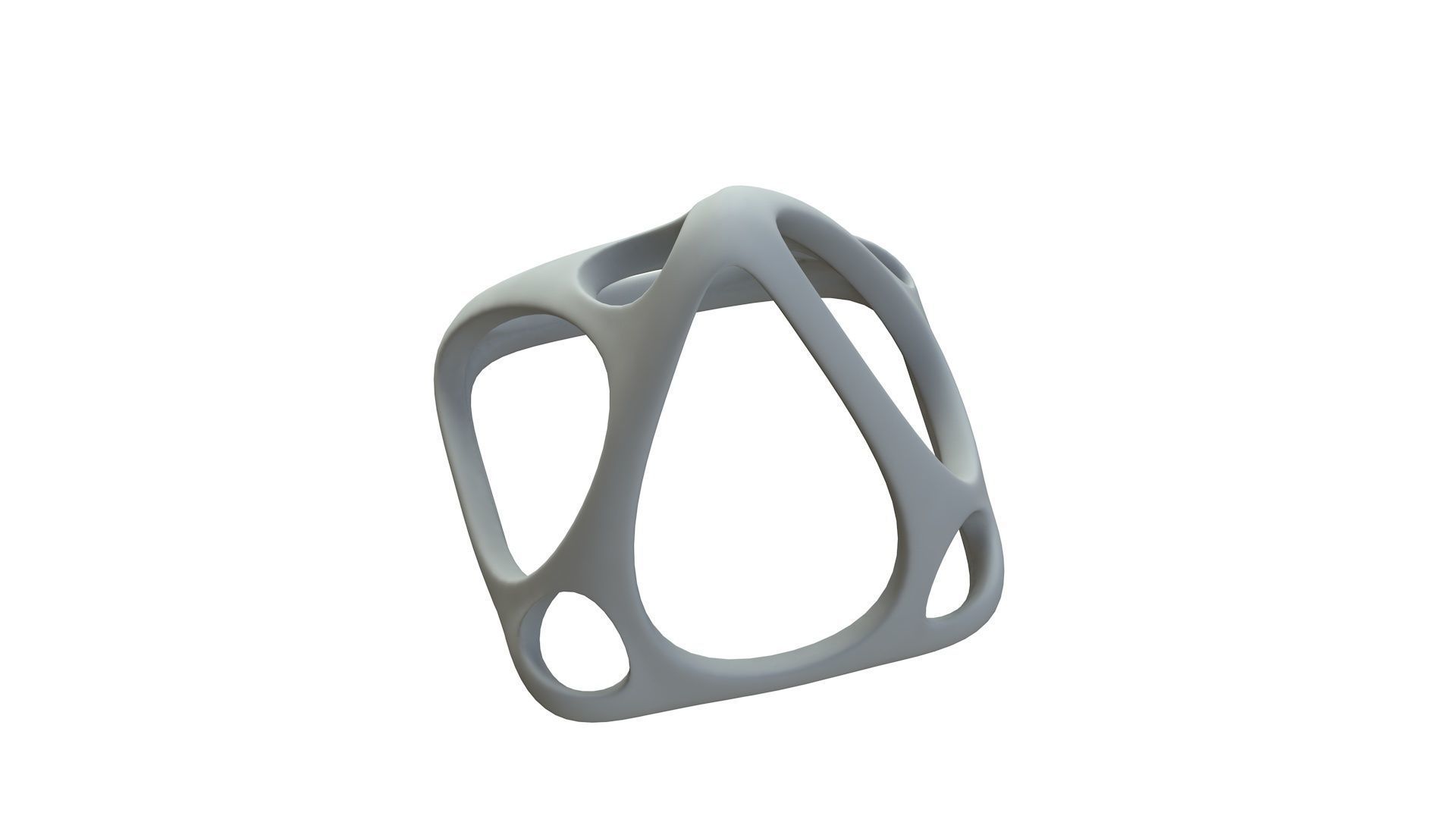 SciFi Cube Object No 58391 Low Poly Shape Low-poly 3D model_17