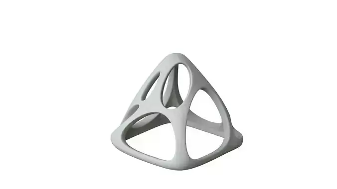 SciFi Cube Object No 58391 Low Poly Shape Low-poly 3D model