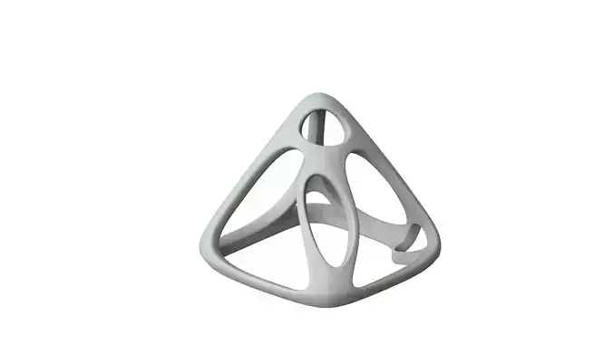 SciFi Cube Object No 58375 Low Poly Shape Low-poly 3D model