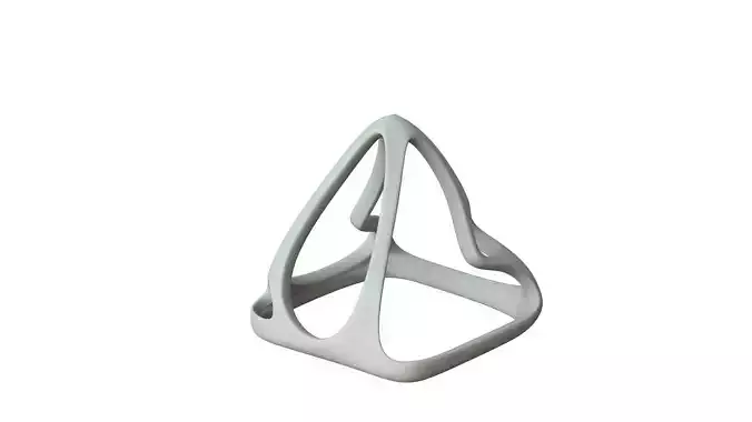 SciFi Cube Object No 58276 Low Poly Shape Low-poly 3D model