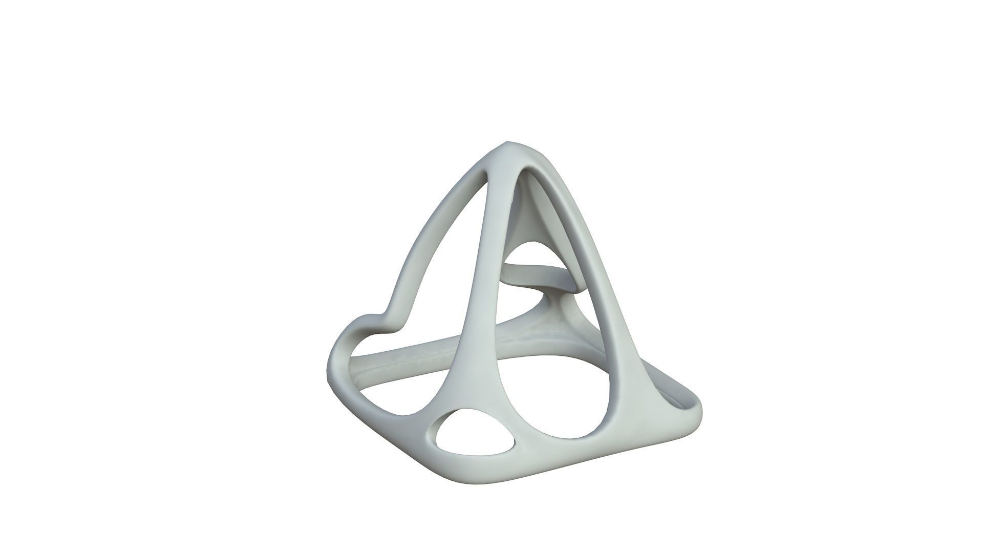 SciFi Cube Object No 58276 Low Poly Shape Low-poly 3D model_3