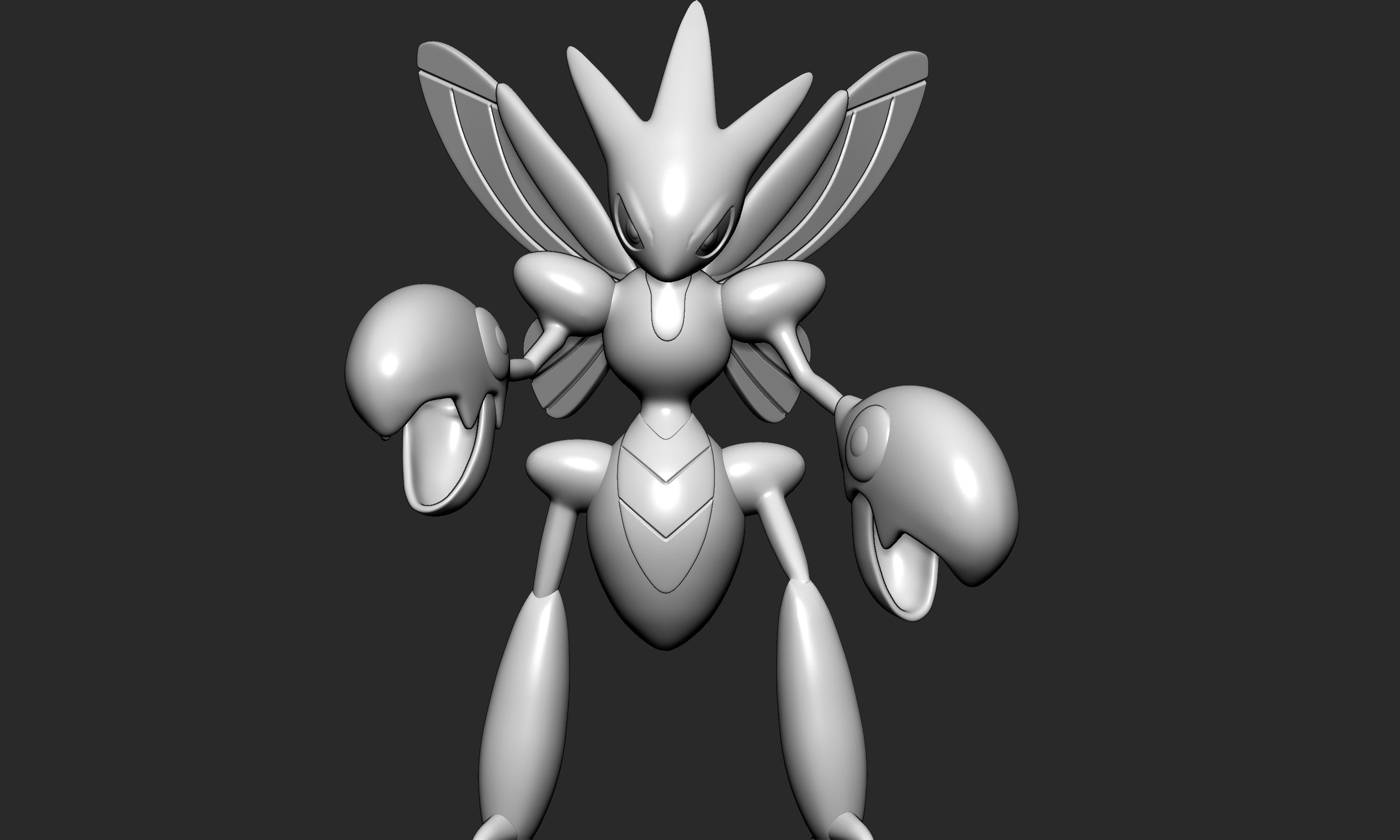 Pokemon - Scizor with 2 poses 3D print model_3