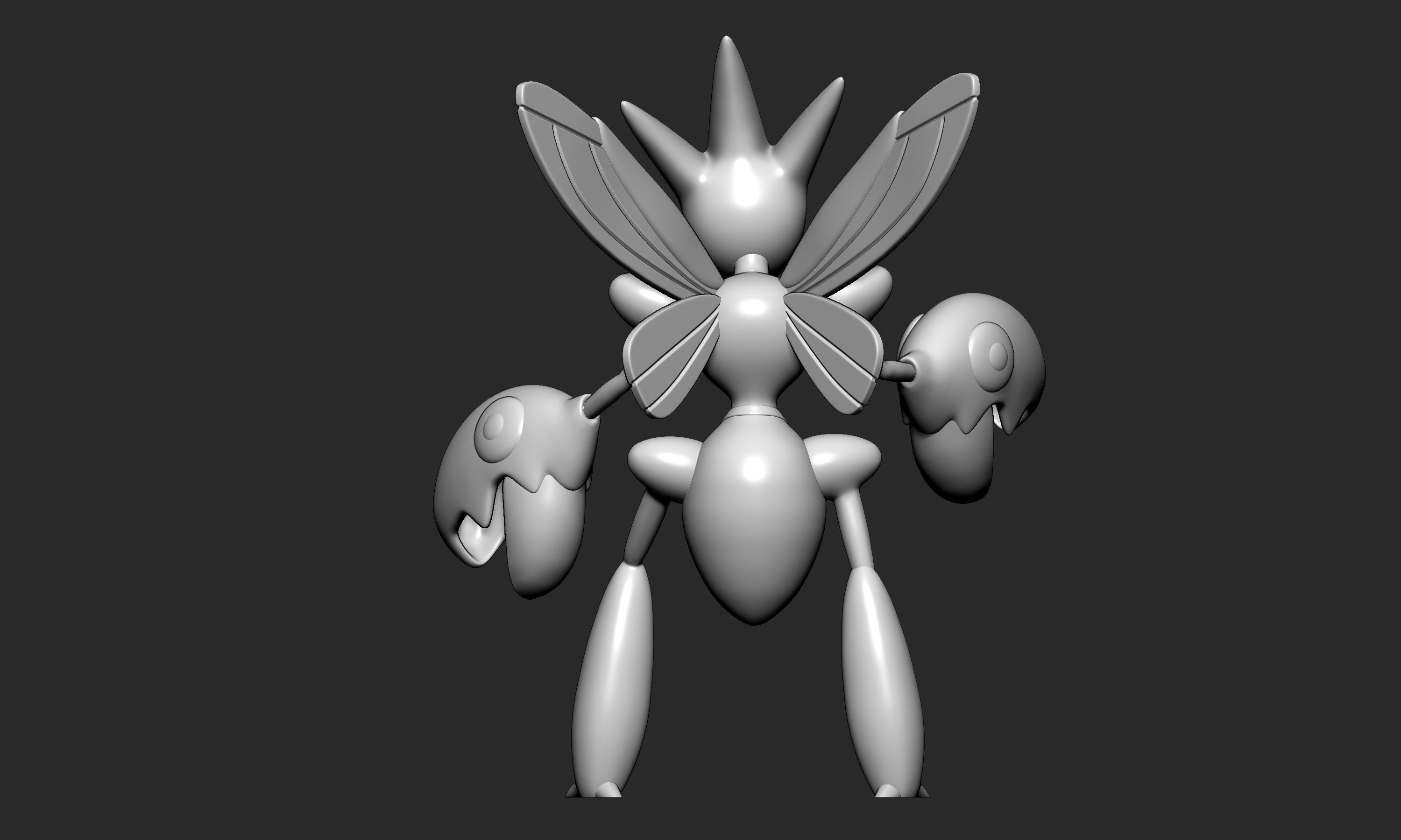 Pokemon - Scizor with 2 poses 3D print model_7
