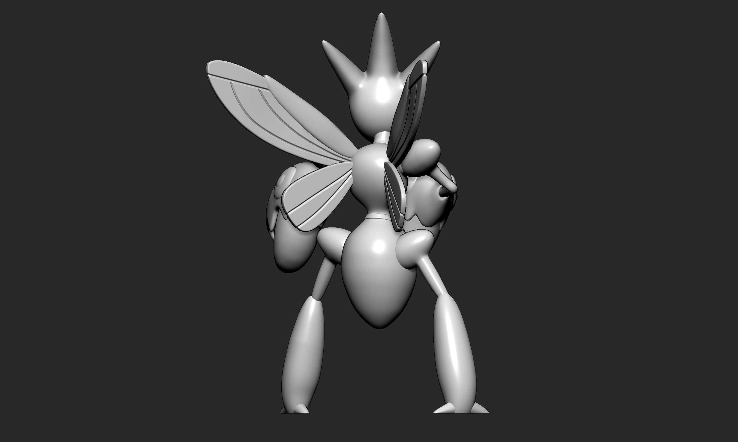 Pokemon - Scizor with 2 poses 3D print model_14