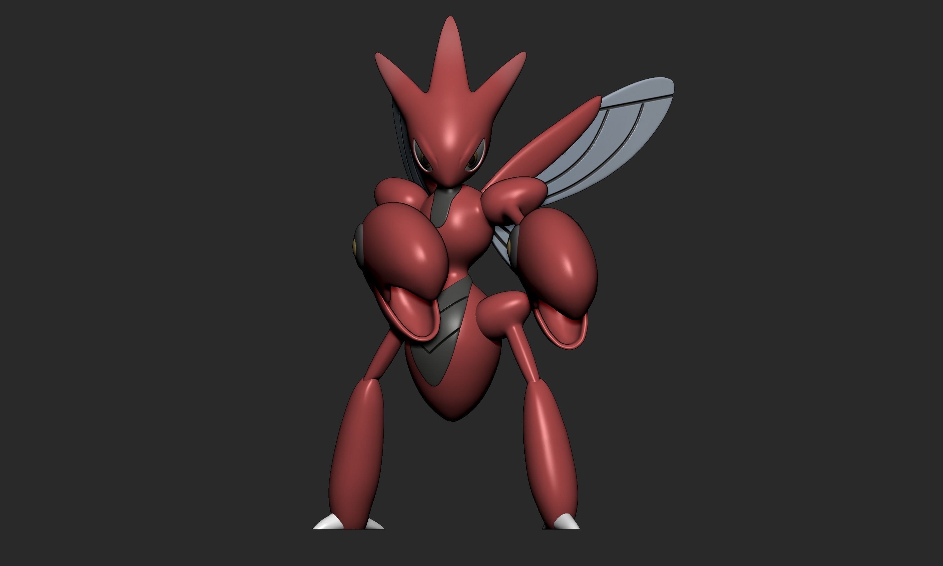 Pokemon - Scizor with 2 poses 3D print model_17