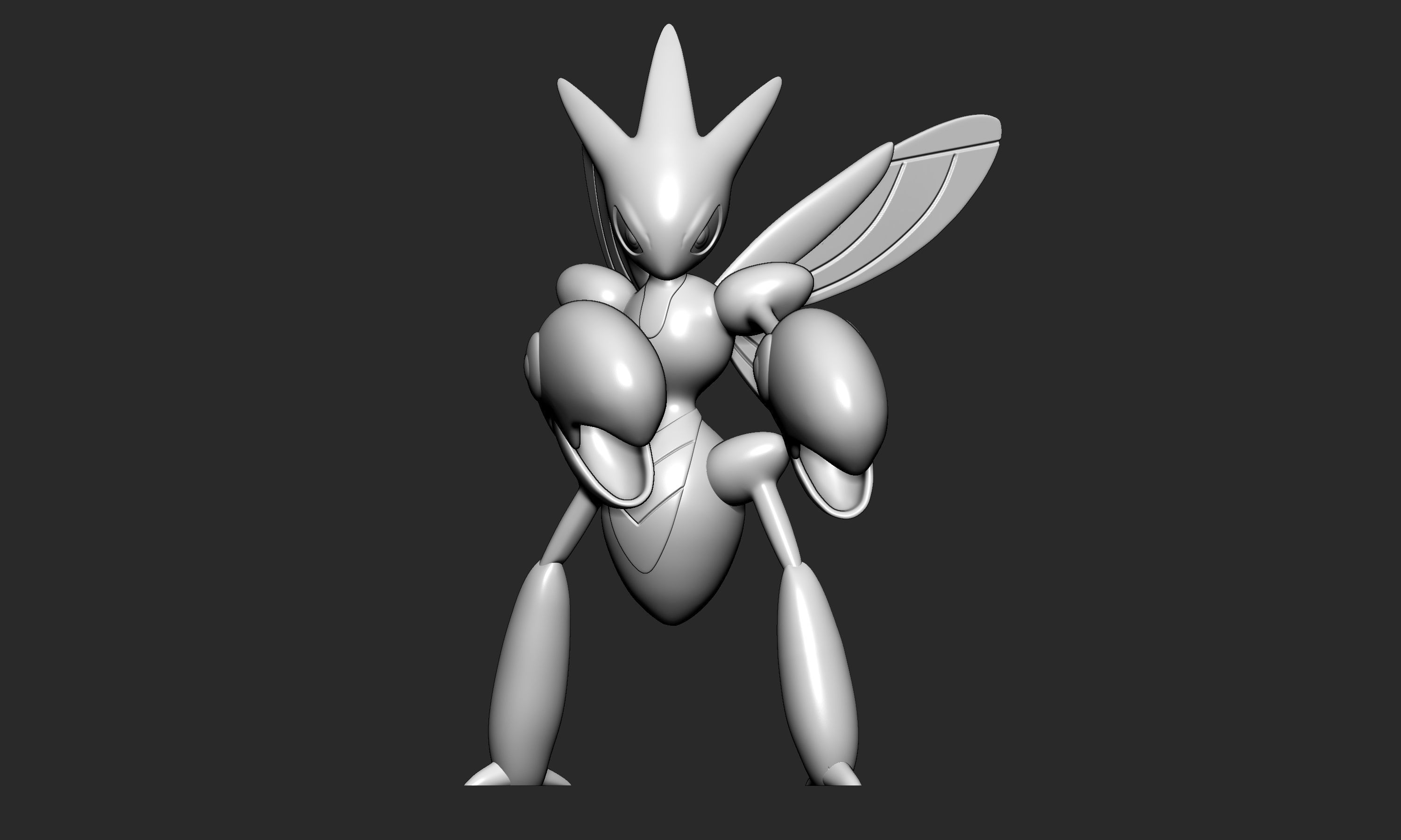 Pokemon - Scizor with 2 poses 3D print model_11