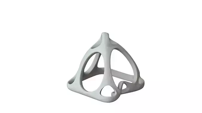 SciFi Cube Object No 58242 Low Poly Shape Low-poly 3D model
