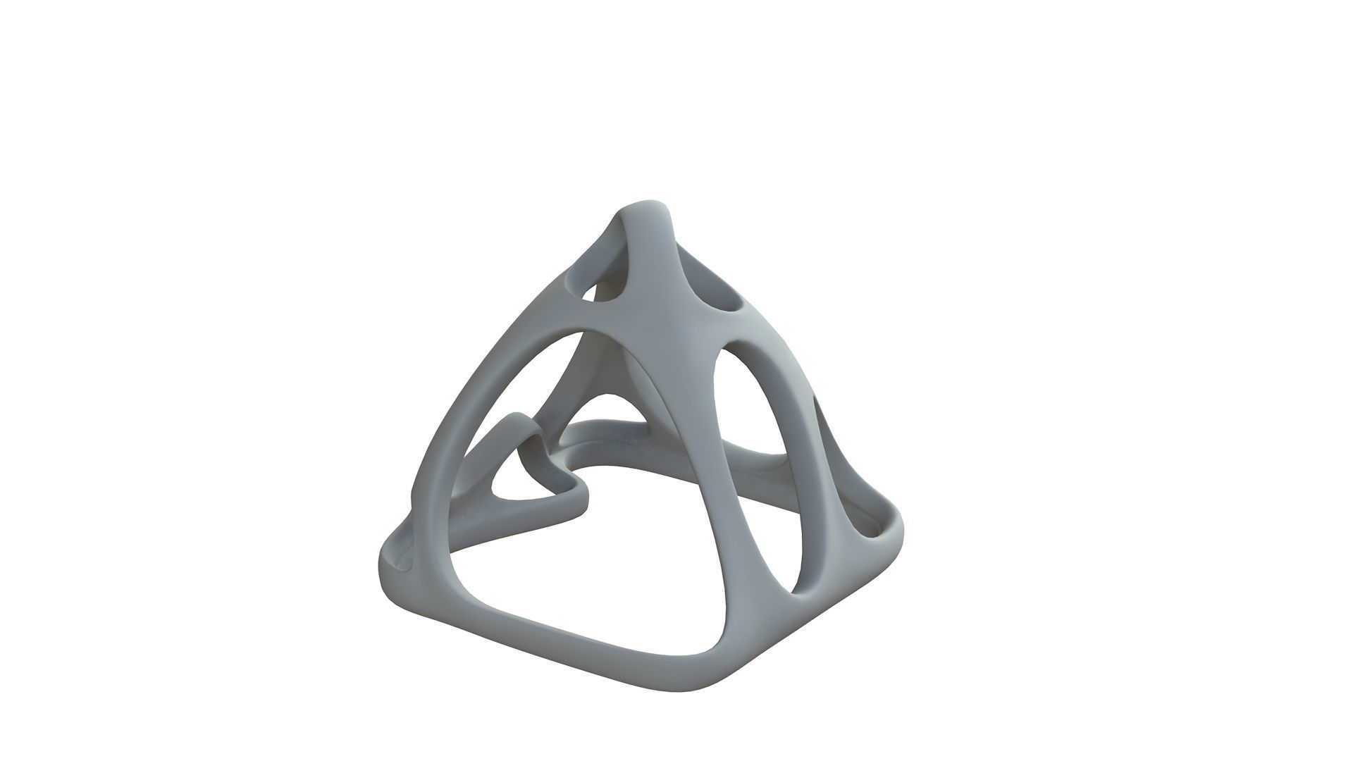 SciFi Cube Object No 58242 Low Poly Shape Low-poly 3D model_9